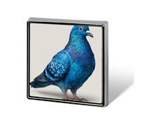 Blue Dove - Broches y alfileres unisex cuadrados ligeros para solapa, joyería para ropa, chal, sombrero