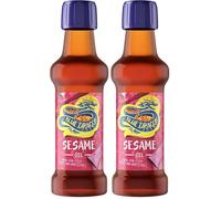 Blue Dragon - Aceite de Sésamo Tostado 100% 150 ml PET, Ideal para Salteados y Aderezos, Apto para Vegetarianos y Veganos (Paquete de 2)
