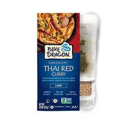 Blue Dragon Kit de curry rojo tailandés de 3 pasos, bolsitas predivididas de nuestra pasta de curry rojo, leche de coco y hierbas y especias para crear el curry perfecto, apto para veganos (paquete de