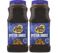 Blue Dragon - Salsa de Ostras, Salsa Oriental Cantonesa, Sin Msg, Apto Para Celiacos, color Ostras, 1 L (Paquete de 2)