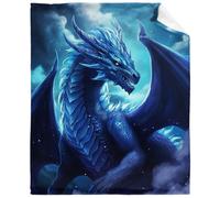 Blue Dragon Throw Blanket Gots de manta de dragn para amantes del dragn regalos de manta suave para nios