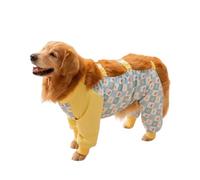 Blue Dream Island Pantalones impermeables antisuciedad para perros, protección del vientre de mascotas, ropa para caminar al aire libre, overol de 4 patas a prueba de polvo para perros pequeños