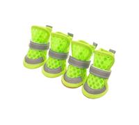 Blue Dream Island Zapatos transpirables para perro, botas reflectantes de malla antideslizante para perro, cubierta de protección antilamidas, calzado para caminar al aire libre, para perros pequeños