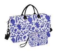 Blue Egyptian Frescoes - Bolsa de viaje para la noche con correa ajustable para yoga, impermeable, 1 tamaño, Frescos egipcios azules, 1 size