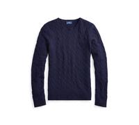 Blue El jersey de cachemira en punto de ochos L