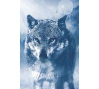 Blue Eyed Wolf Notebook: Blank Lined Notebook for All Ages, Wolf, Blue, Eyes | 6x9 inches, 110 pages | Gifts for Birthdays, Christmas, Thanksgiving and more