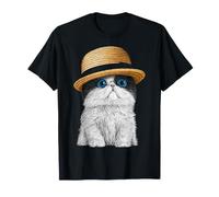 Blue Eyes Design Persa Cat Lover Camiseta