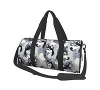 Blue Eyes Husky - Bolsa de viaje con impresión de viaje, bolsas de gimnasio deportivas para mujeres y hombres, bolsas de viaje para llevar en fin de semana durante la noche