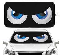 Blue Eyes - Parasol Plegable para Parabrisas de automóvil, Cubierta de Ventana Delantera, Accesorios para camión, SUV (64 x 32 Pulgadas)
