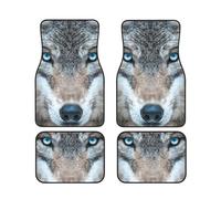 Blue Eyes Wolf 1 - Juego de 4 alfombrillas de protección para furgonetas, sedanes, camiones