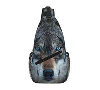 Blue Eyes Wolf - Riñonera cruzada para el hombro, correa para el hombro, cintura para hombres y mujeres