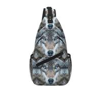 Blue Eyes Wolf - Riñonera cruzada para el hombro, correa para el hombro, cintura para hombres y mujeres