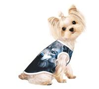 Blue Eyes Wolf1 - Camiseta elástica para perros y gatos, sin mangas, con estampado de lobo 1