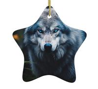 Blue Eyes Wolf1 - Regalos de Navidad, cumpleaños para mujeres, amistad, regalos de agradecimiento para compañeros de trabajo