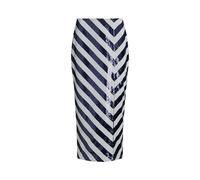 Blue Falda tubo midi de rayas con lentejuelas EU 32