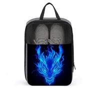 Blue Fire Dragon Head - Bolsa para zapatos de viaje, uso diario, antipolvo