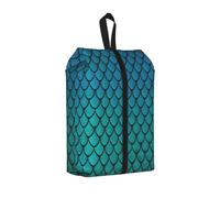 Blue Fish Scale Print - Bolsa de almacenamiento de zapatos de viaje unisex ligera y portátil, 1 unidad, Talla única, Organizador de bolsas