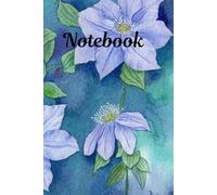 Blue Floral Notebook: Elegant Flower Journal - 120 Pages 6×9 Ruled Notebook for Notes, Journaling, School, Office & Daily Writing
