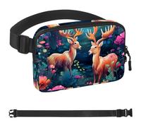 Blue Flower Series White Pigeon - Cangurera cruzada para hombres y mujeres, bolsa de cinturón para viajes, casual, caminar, correr, senderismo, ciclismo, Multicolor 08, 1.5x9.0x5.9in/4x23x15cm