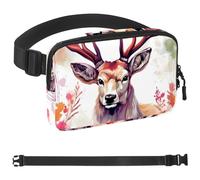 Blue Flower Series White Pigeon - Cangurera cruzada para hombres y mujeres, bolsa de cinturón para viajes, casual, caminar, correr, senderismo, ciclismo, Multicolor 03, 1.5x9.0x5.9in/4x23x15cm