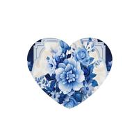 Blue Flowers - 4 tarjetas ambientadoras para coche, desechables, para colgar, para vehículos, aroma a lavanda