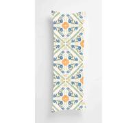 Blue Flowers Body Pillow Case Cover 50x135cm, Long Backrest Cushion Pillow Protector with Zipper, Decorative Bedding Pillowcase, Soft Body Pillow Cover for Couch Bedroom Countryside