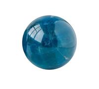Blue Fluorite Crystal Ball Gemstone Sphere for Balancing Feng Shui Aura Home and Office Decor Crystal Ornaments,Blue,50~60mm