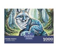 Blue Frost Zorro 1000 Piezas Puzzle Niños Regalo Animal Adultos Puzzle Juego Desafiante 38x26cm/1000pcs