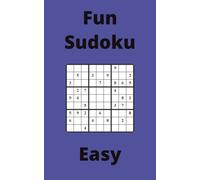 Blue Fun Sudoku Book, 9x9 Puzzles, 100 Pages, 5x8, Easy