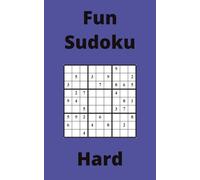 Blue Fun Sudoku Book, 9x9 Puzzles, 150 Pages, 5x8, Hard