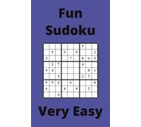 Blue Fun Sudoku Book, 9x9 Puzzles, 200 Pages, 5x8, Very Easy