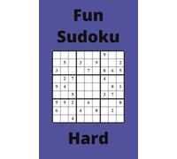 Blue Fun Sudoku Book, 9x9 Puzzles, 250 Pages, 5x8, Hard