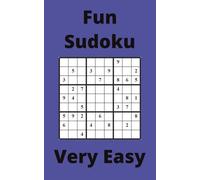 Blue Fun Sudoku Book, 9x9 Puzzles 250 Pages, 5x8, Very Easy