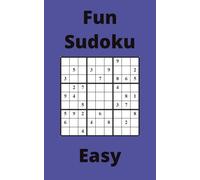 Blue Fun Sudoku Book, 9x9 Puzzles, 300 Pages, 5x8, Easy