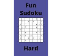 Blue Fun Sudoku Book, 9x9 Puzzles, 300 Pages, 5x8, Hard