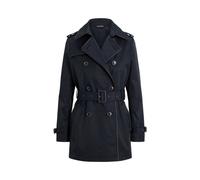 Blue Gabardina cruzada de mezcla de algodón XXL