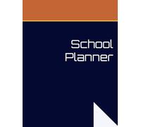 Blue Geometric School Planner: A Customizable Academic Notebook for Middle School Students