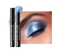 Blue Glitter Eyeshadow Stift, Camaleon Shimmer Eyeshadow Stick, Metallic Gothic Cream Sombra de ojos Perlenglanz, Larga duración, resistente al agua, a prueba de smudge, maquillaje de ojos con
