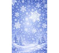 Blue Glitter Snowflakes Notebook: Simple Blue Sparkle Diary - Snow & Winter-Themed Notebook | A Thoughtful Gift for Women, Men, Teens & Writers