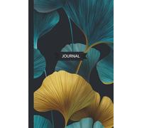 Blue & Gold Ginkgo Leaf Journal - Elegant 6 x 9” Notebook, 110 Lined Pages for Writing, Notes, or Daily Journaling: Stylish Botanical Cover - Perfect Gift for Writers, Students, and Stationery Lovers