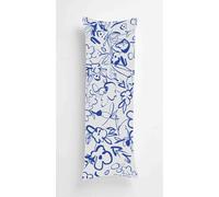 Blue Graffiti Body Pillow Case Cover 50x150cm, Long Backrest Cushion Pillow Protector with Zipper, Decorative Bedding Pillowcase, Soft Body Pillow Cover for Couch Bedroom Flower