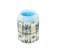 Blue Green Snow - Limpiador de patas reutilizable con cepillo de silicona suave para mascotas, suministros de aseo para perros y gatos pequeños y medianos