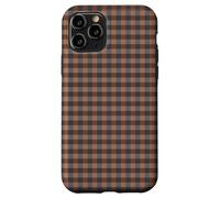 Blue Grey & Rust Gingham - Dark Checkered Plaid Phone Cover Carcasa para iPhone 11 Pro