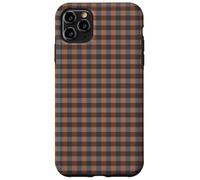 Blue Grey & Rust Gingham - Dark Checkered Plaid Phone Cover Carcasa para iPhone 11 Pro MAX