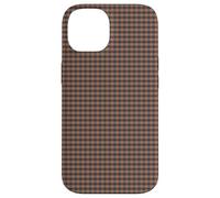 Blue Grey & Rust Gingham - Dark Checkered Plaid Phone Cover Carcasa para iPhone 14