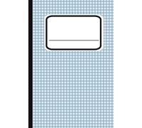 Blue Grid Paper Notebook: Light blue 100pg. small square grid paper notebook for science, math, and planning.