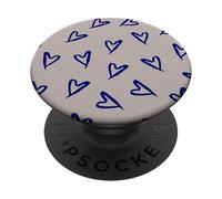 Blue Hearts Love Me Right PopSockets PopGrip Adhesivo