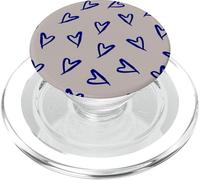 Blue Hearts Love Me Right PopSockets PopGrip para MagSafe