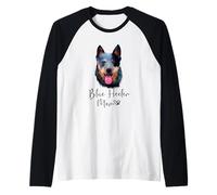 Blue Heeler MOM Mamá Madre De Perro Australian Cattle Dog Camiseta Manga Raglan