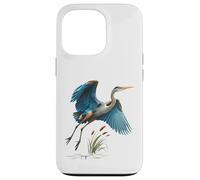 Blue Heron Flying - Diseño de pantano de vida silvestre para observación de aves Carcasa para iPhone 13 Pro
